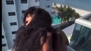 Murda B Gets Fucked By Boyfriend On The Hotel Balcony