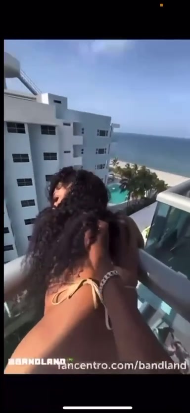 Murda B Gets Fucked By Boyfriend On The Hotel Balcony